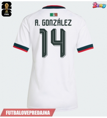 Lacne Ženy Futbalové dres Mexiko Armando Gonzalez #14 MS 2026 Krátky Rukáv - Preč